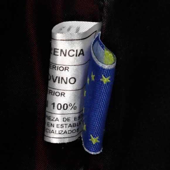 Piel & MODA Black Leather  Blazer / Jacket SIZE 40 - Picture 15 of 16